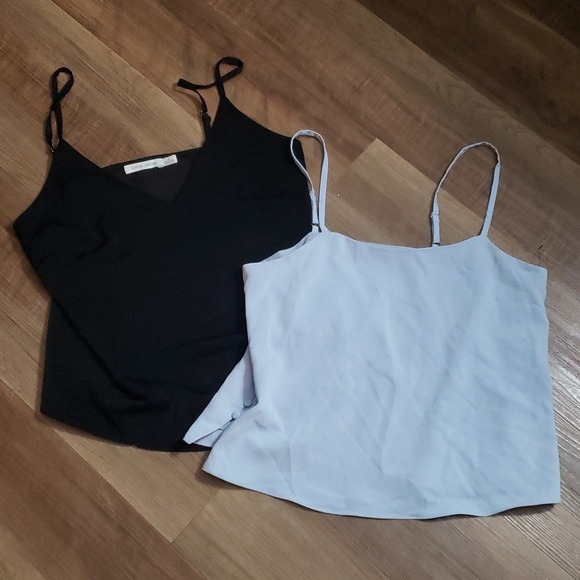 bishop + young Tops - Bishop + Young Camisole Bundle Black & Light Blue Minimalist Preppy